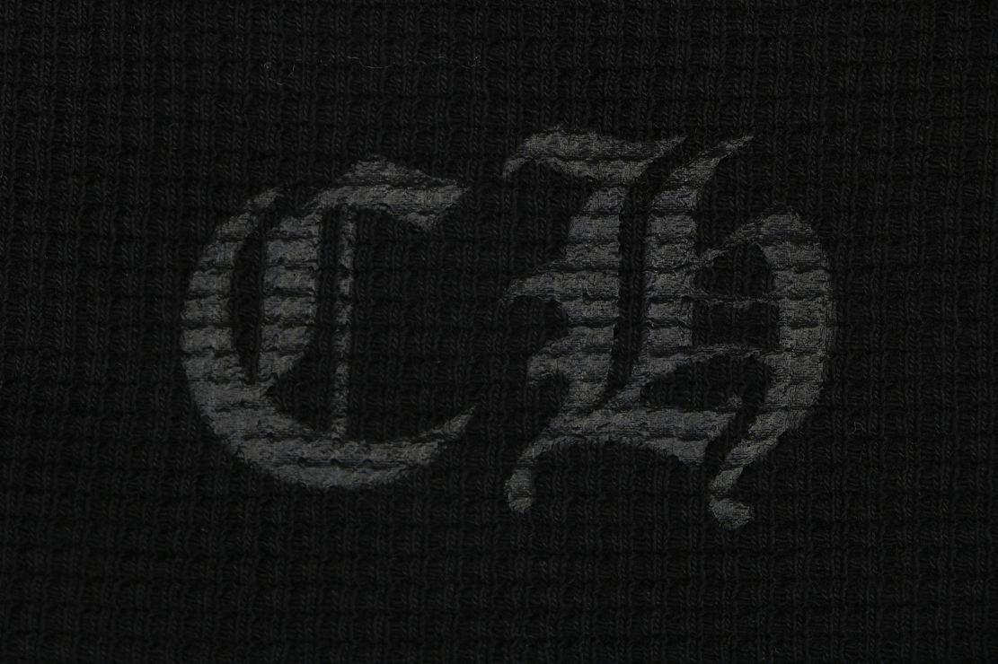 Chrome Hearts Waffle-Knit Long-Sleeve T-Shirt