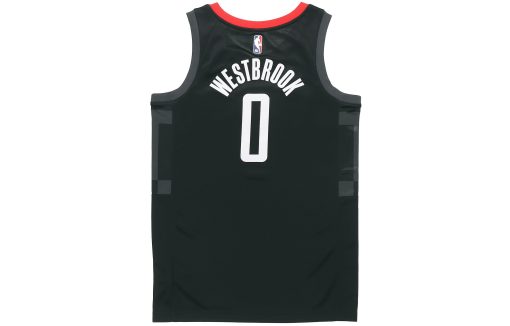 Air Jordan Rockets Westbrook No. 0 SW Fan Edition 20-21 Basketball Jersey, Black