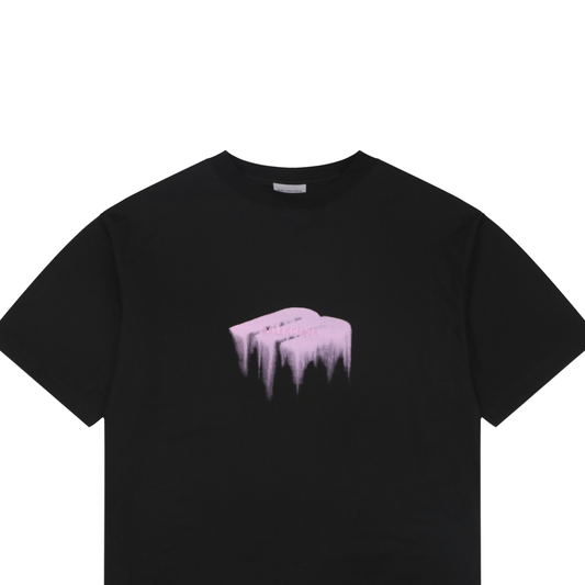 Balenciaga SS26 Wet Brush Logo Oversized T-Shirt – Men's Black