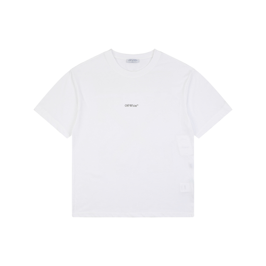 Off-White Horse-Riding Arrow Print T-Shirt | White Short-Sleeve