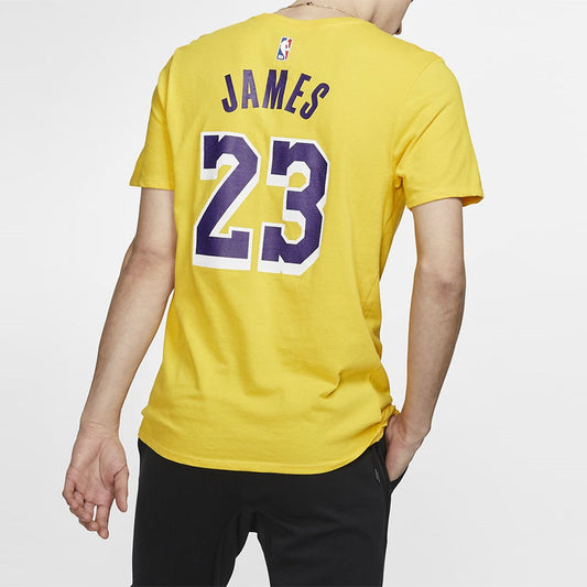 Nike Dri-FIT Los Angeles Lakers LeBron James Short-Sleeve Jersey, Yellow