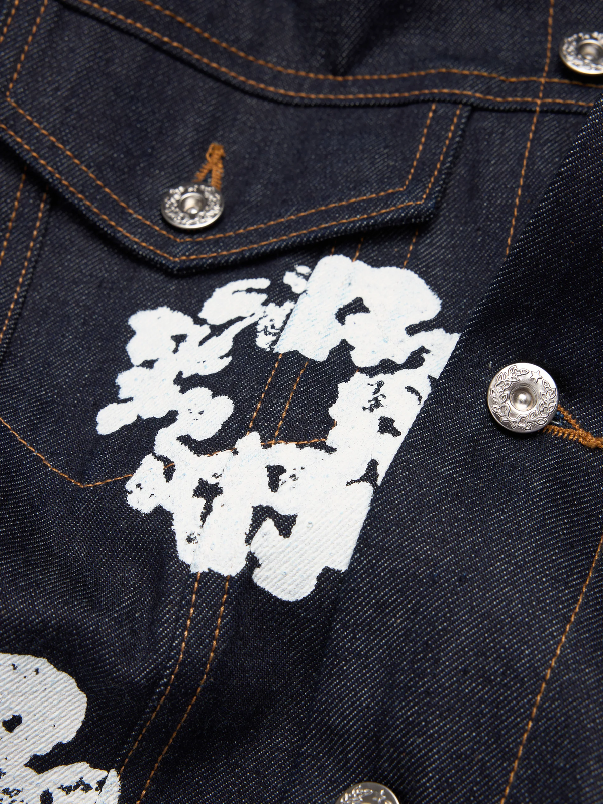 Denim Tears Cotton Wreath Selvedge Denim Jacket