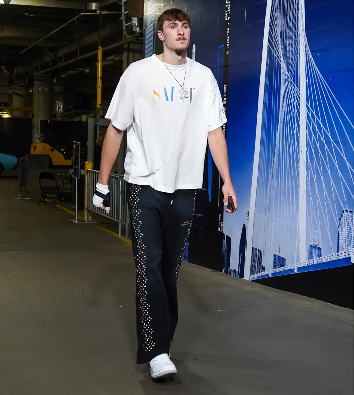 Saint Michael SS24 Iridescent SAINT Lettering T-Shirt