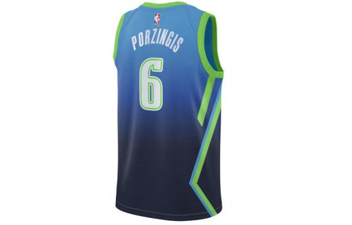Nike Dallas Mavericks No. 6 Blue SW Fan Edition Basketball Jersey