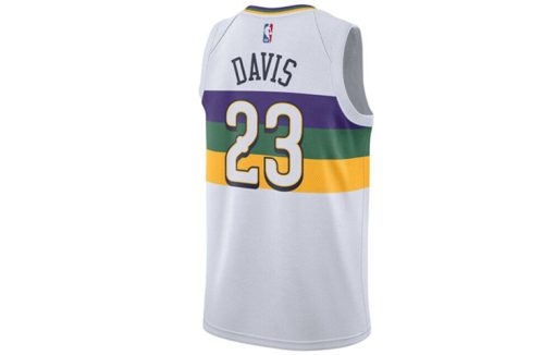 Nike New Orleans Pelicans Davis No. 23 City SW Fan Edition Jersey, White