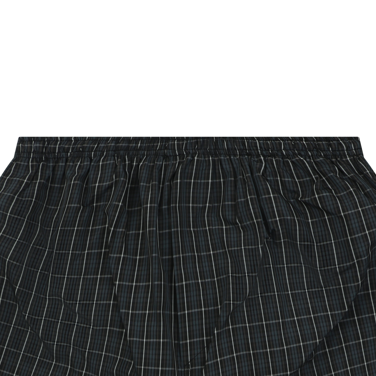 Balenciaga Blue Plaid Shorts