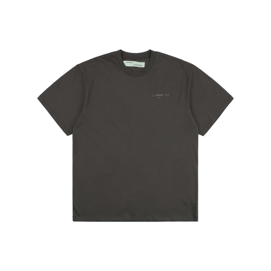 Off-White Gradient Interwoven Arrow Print T-Shirt | Brown Short-Sleeve