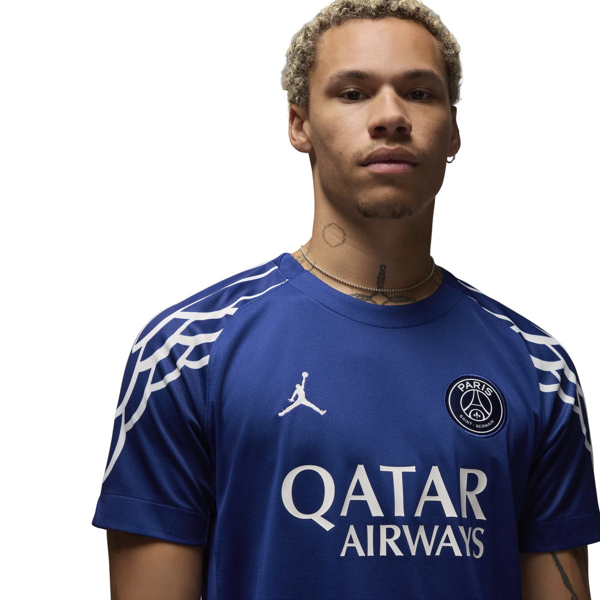 Jordan Paris Saint-Germain 2024/25 Stadium Fourth Replica Football Jersey, Blue Void