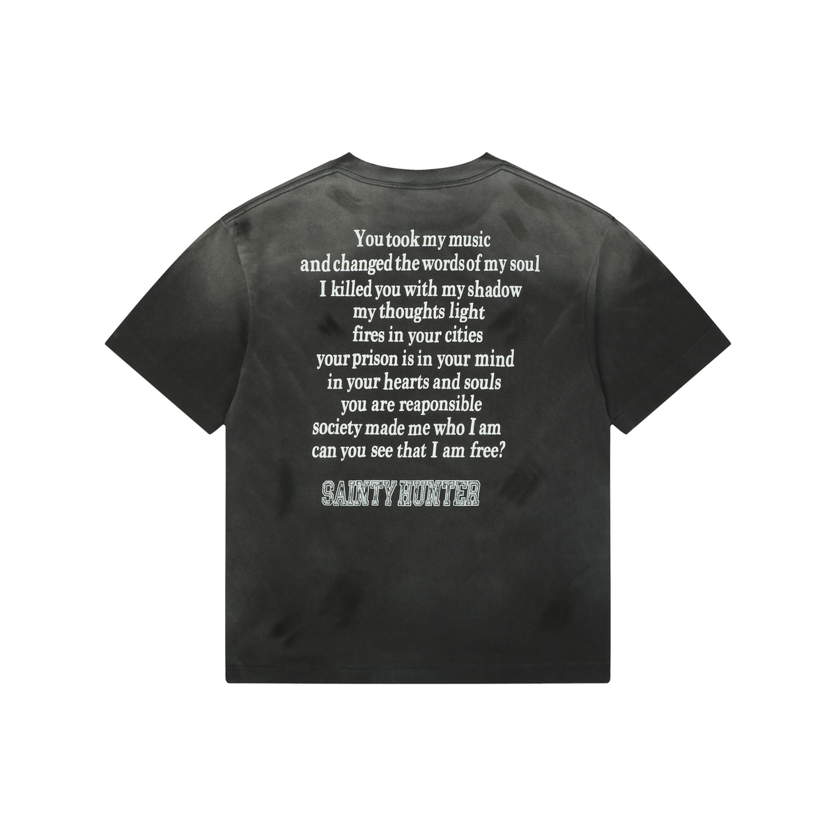 Saint Michael Skull Cherub Print Short-Sleeve T-Shirt