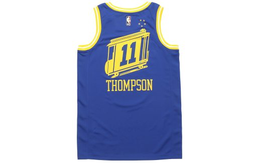Nike Golden State Warriors No. 11 Swingman Jersey - Blue