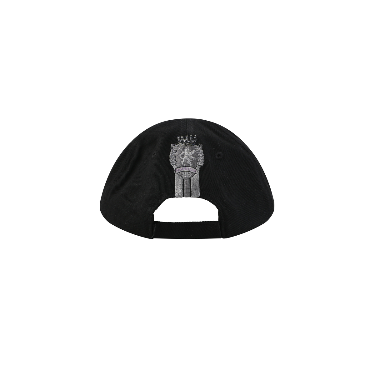 Balenciaga Embroidered Eyelet Baseball Cap – Black/Grey