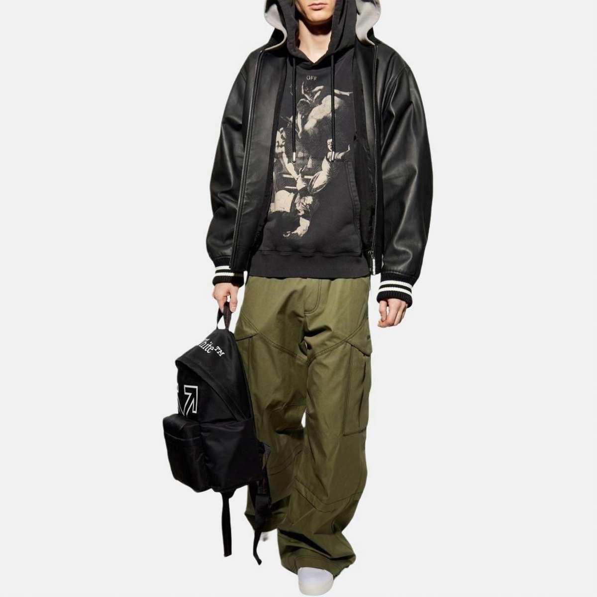 Off-White The Martyrdom of Saint Matthew Print Hoodie