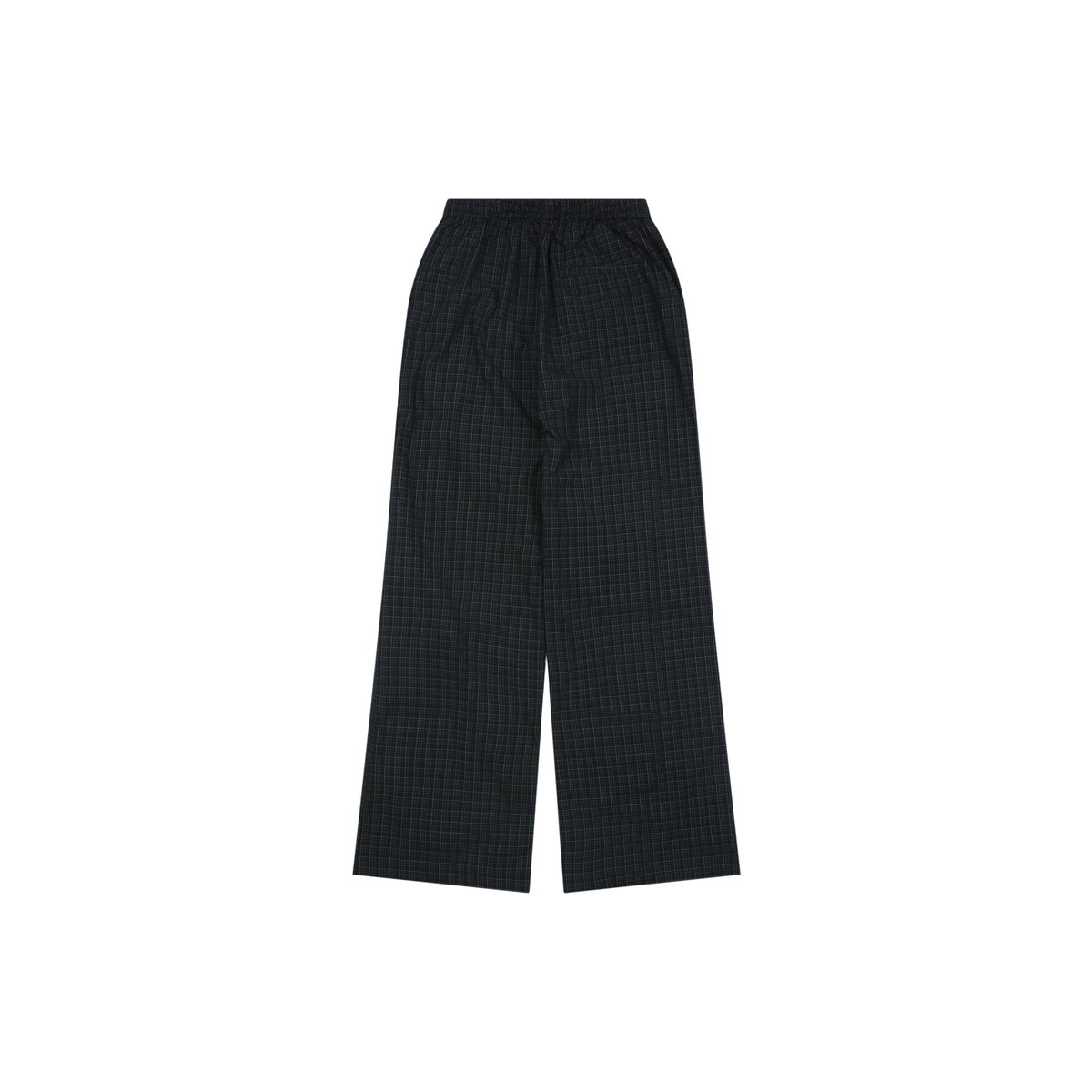 Balenciaga Micro-Check Wide-Leg Trousers