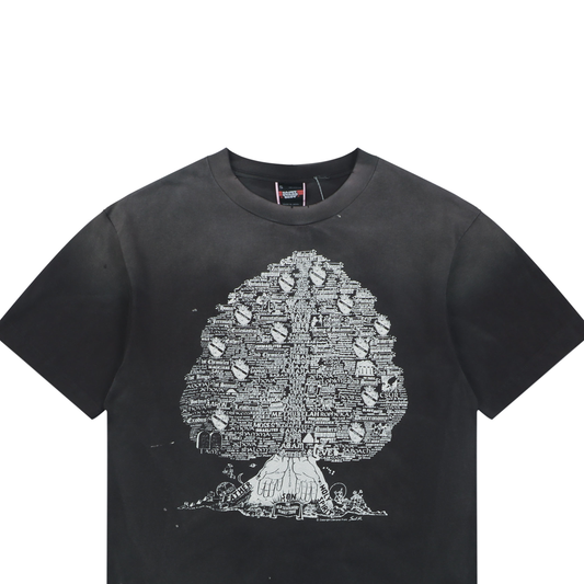 Saint Michael Tree of Life Print Short-Sleeve T-Shirt