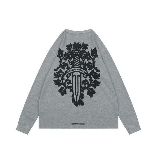 Chrome Hearts Waffle-Knit Long-Sleeve Tee | Vine & Sword Print