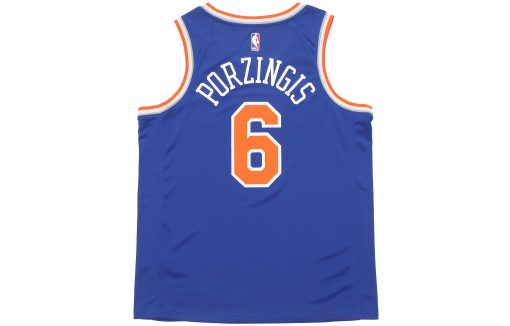 Nike New York Knicks No. 6 Icon Edition Swingman Jersey | Blue