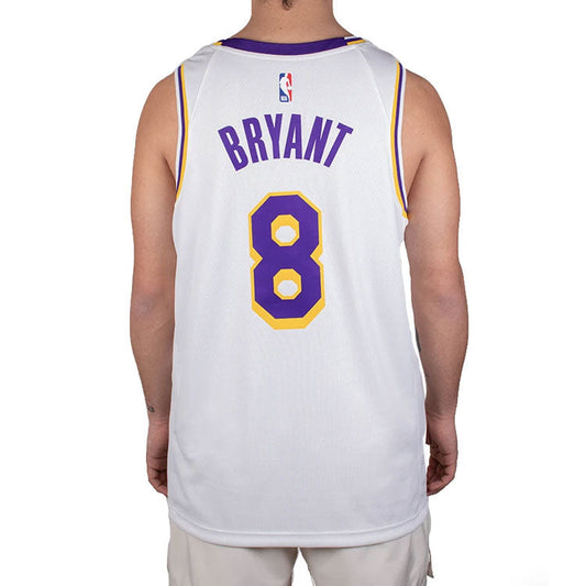 Nike Los Angeles Lakers No. 8 SW Fan Edition Basketball Jersey Vest | Home White