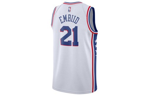 Nike Philadelphia 76ers Embiid SW Fans League Jersey | White