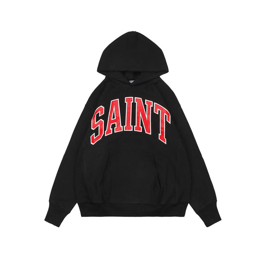 Saint Michael 2026 Red Letter Print Hoodie