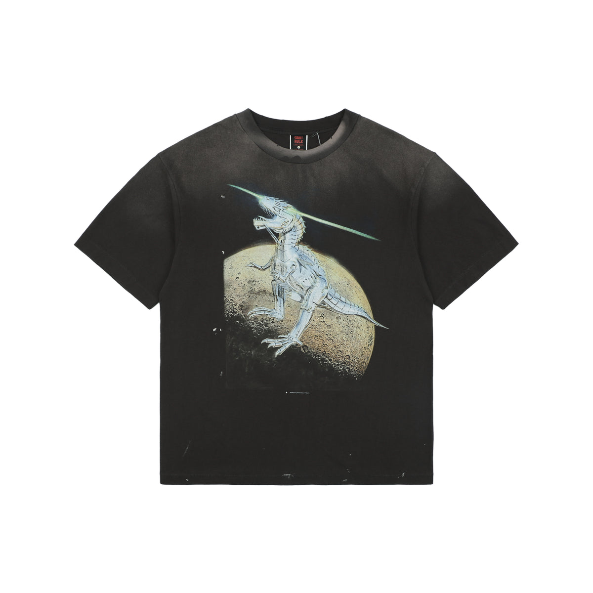 Saint Michael Mechanical T-Rex Print Short-Sleeve T-Shirt