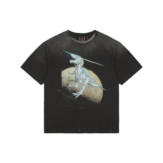 Saint Michael Mechanical T-Rex Print Short-Sleeve T-Shirt