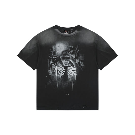 Saint Michael Anime Graphic Short-Sleeve T-Shirt