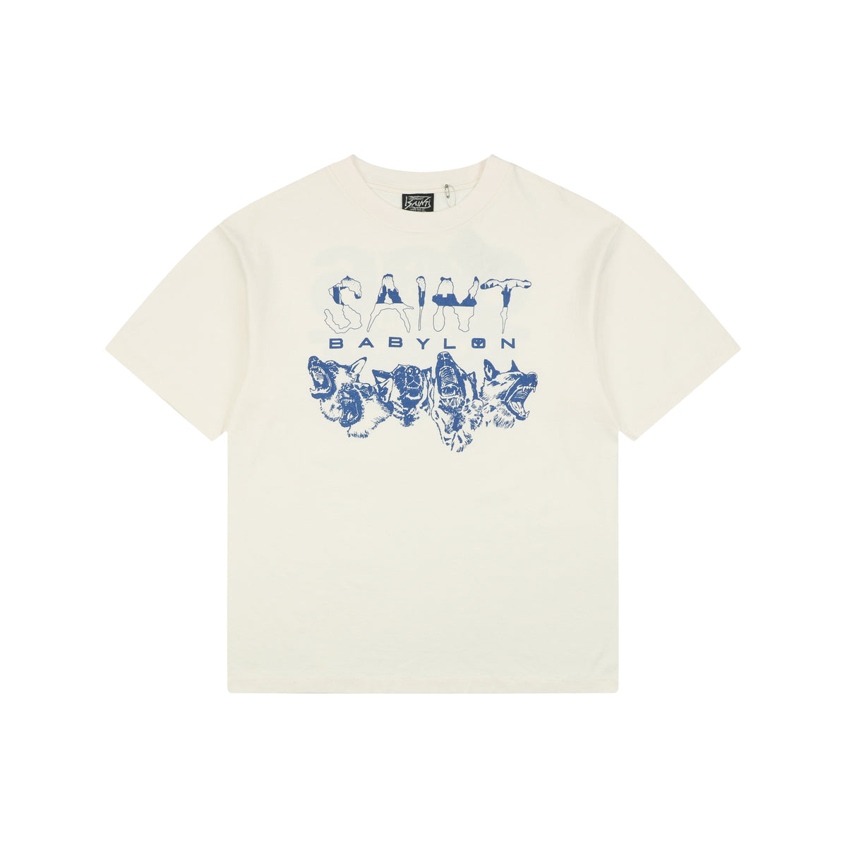 Saint Michael Wolf Pack Print Short-Sleeve T-Shirt