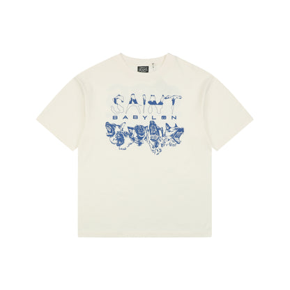 Saint Michael Wolf Pack Print Short-Sleeve T-Shirt
