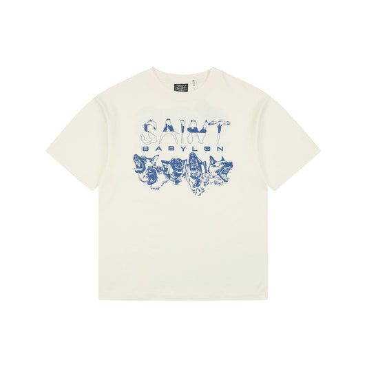 Saint Michael Wolf Pack Print Short-Sleeve T-Shirt