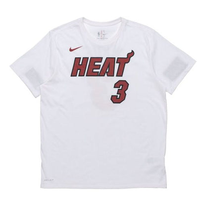 Nike Dwayne Wade Miami Heat Short-Sleeve Jersey, White