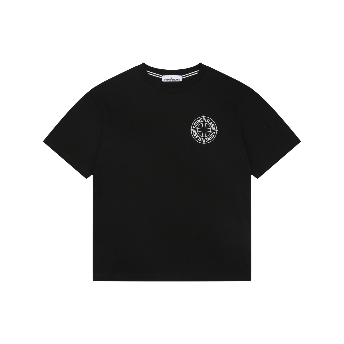 Stone Island Circle Star Logo Print Short-Sleeve T-Shirt