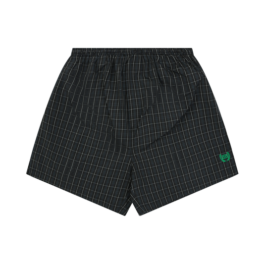 Balenciaga Blue Plaid Shorts