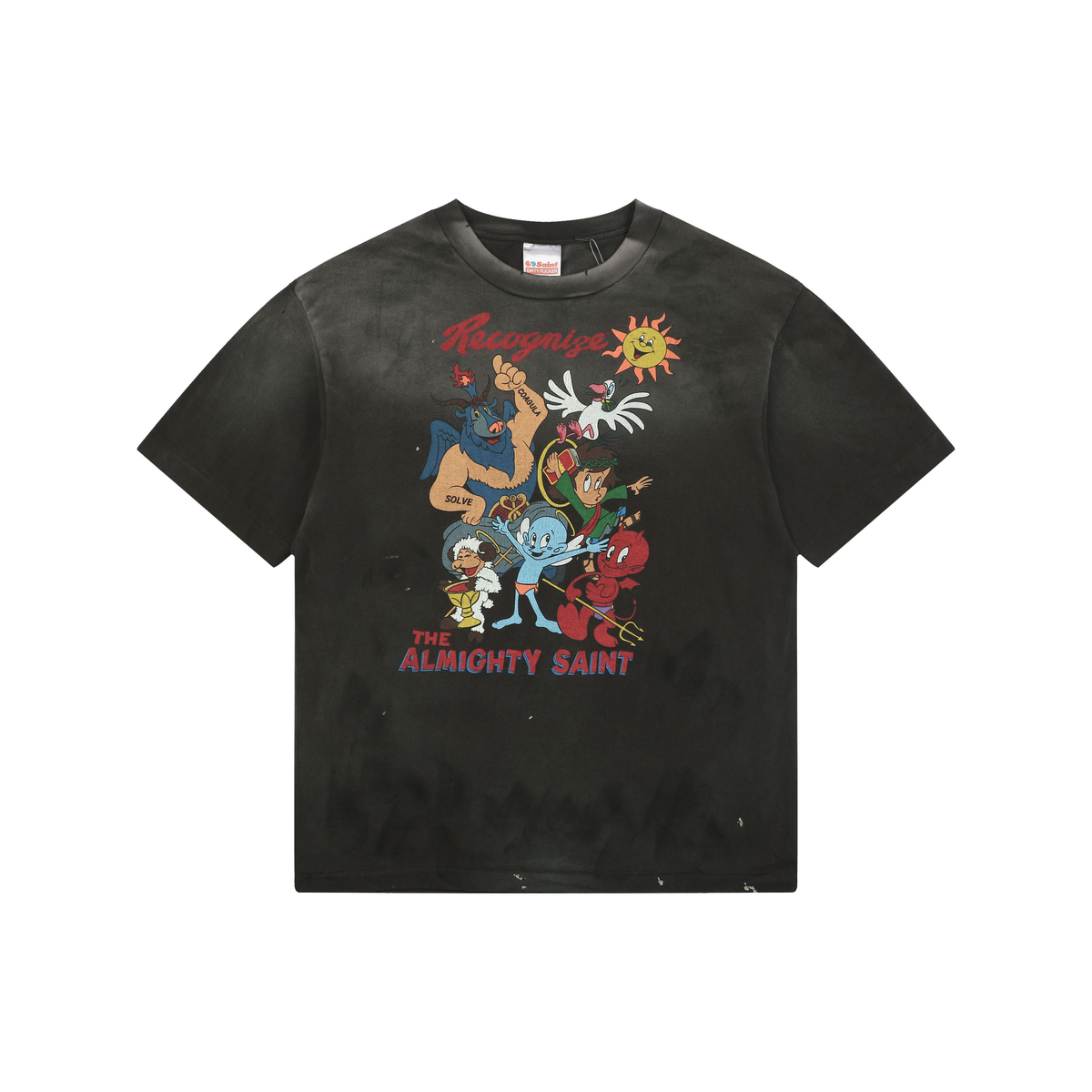 Saint Michael Cartoon All-Over Print Short-Sleeve T-Shirt