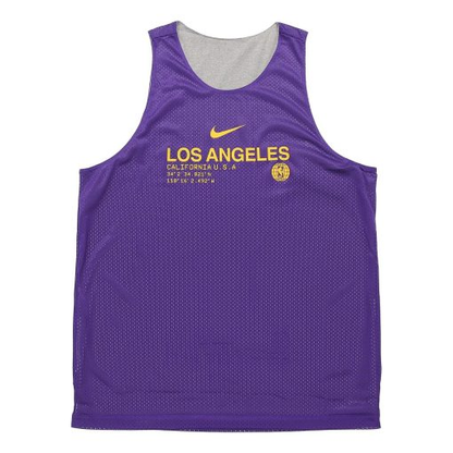 Nike Los Angeles Lakers Reversible Basketball Jersey/Vest | Gray/Purple