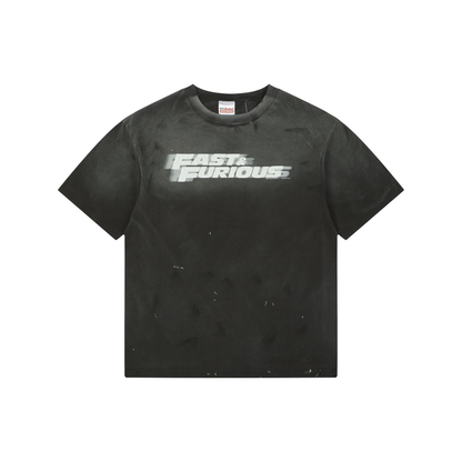 Saint Michael Fast & Furious Letter-Print Short-Sleeve T-Shirt