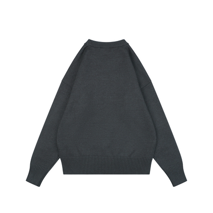 AMI Paris Heart-Jacquard Crew-Neck Sweater