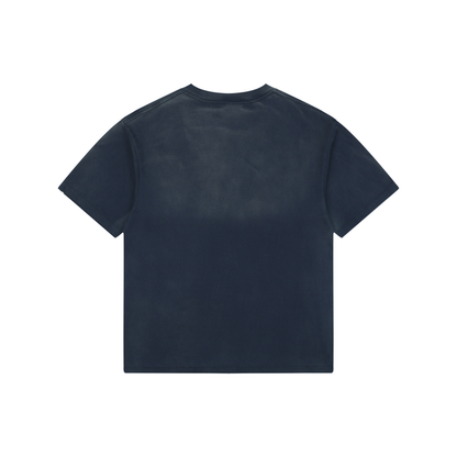Saint Michael Short-Sleeve T-Shirt with Ape-Devil Graphic