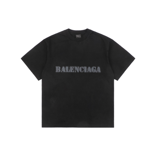 Balenciaga SS26 Crewneck T-Shirt – Men's Black
