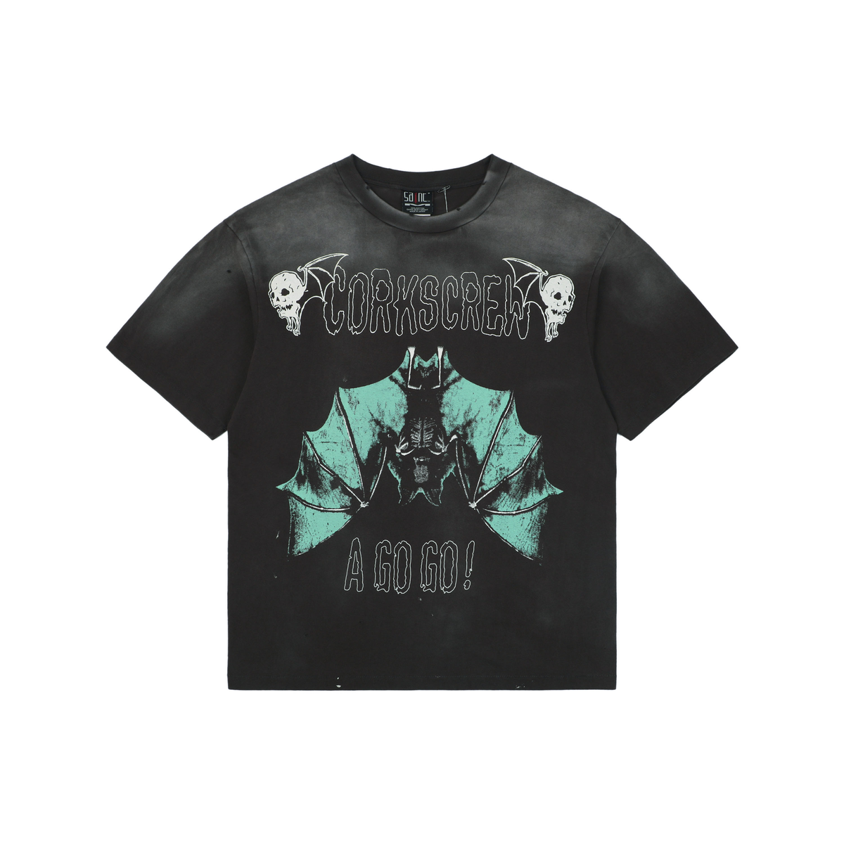 Saint Michael Upside-Down Bat Graphic Short-Sleeve T-Shirt
