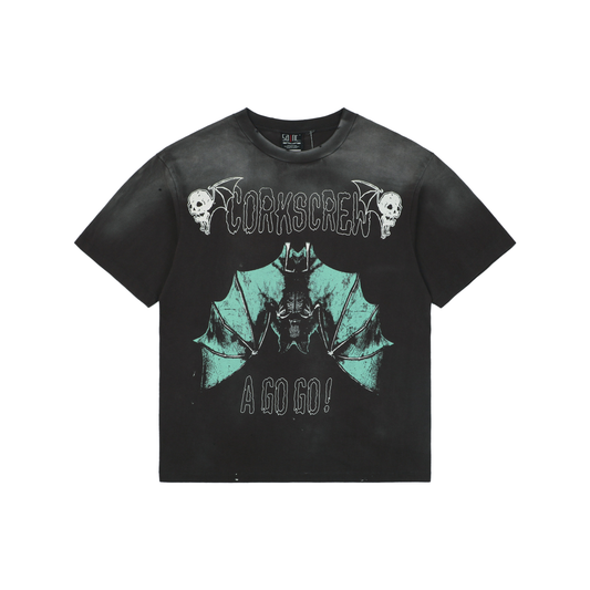 Saint Michael Upside-Down Bat Graphic Short-Sleeve T-Shirt