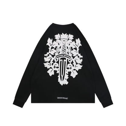 Chrome Hearts Waffle-Knit Long-Sleeve T-Shirt