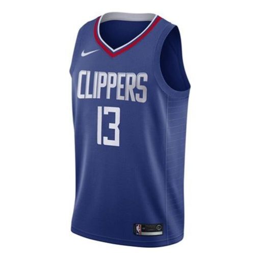 Nike Clippers George No. 13 Blue SW Fan Edition Jersey