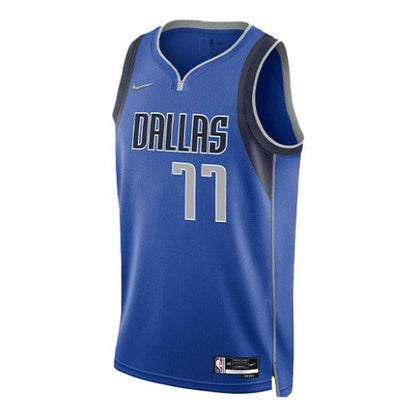 Nike Dallas Mavericks Doncic No. 77 Retro SW Fan Edition Jersey | Blue