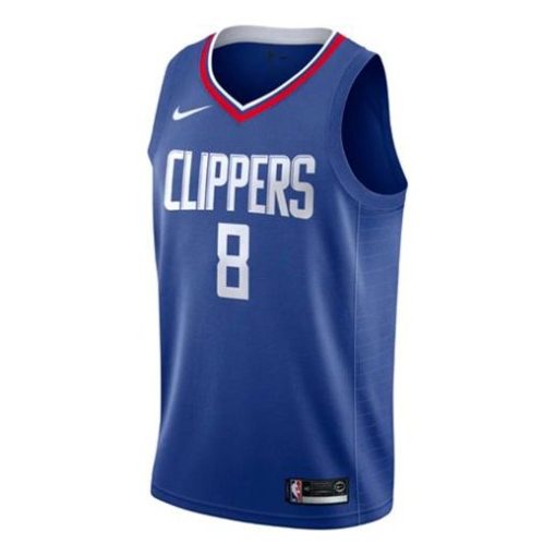 Nike Clippers No. 8 Blue SW Fan Edition Jersey
