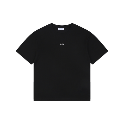 Off-White Beaded Line T-Shirt | Black Short-Sleeve