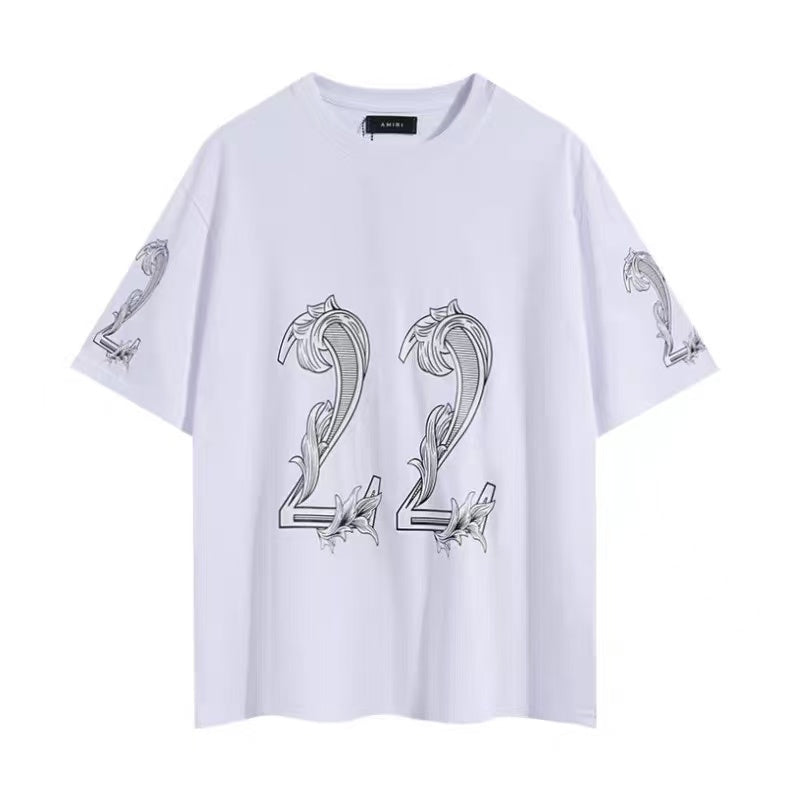 Amiri '22 Logo' Short-Sleeve T-Shirt - White