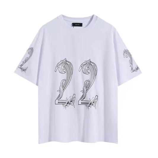 Amiri '22 Logo' Short-Sleeve T-Shirt - White