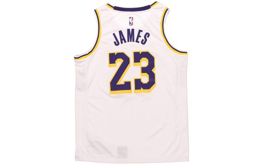 Nike Los Angeles Lakers LeBron James #23 Basketball Jersey, White