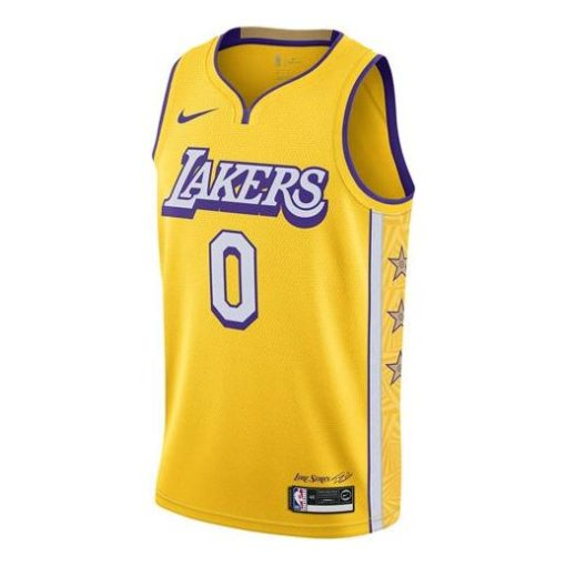 Nike 2019–20 Los Angeles Lakers Kyle Kuzma No. 0 Lore Series Jersey | Yellow