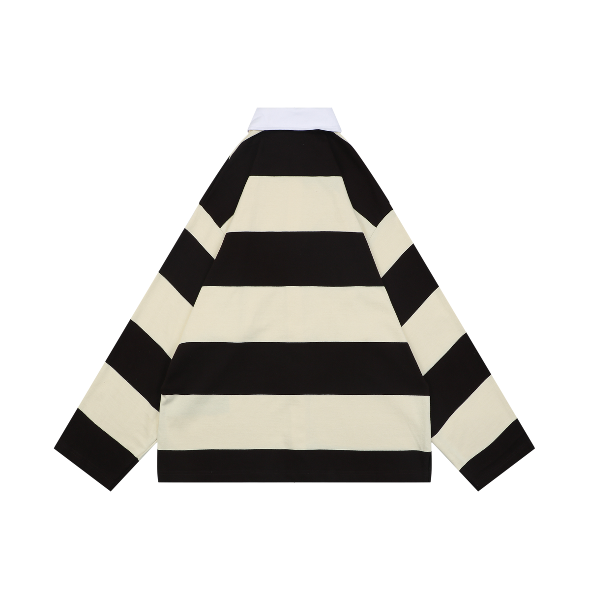 Balenciaga Yellow-Brown Pattern Long-Sleeve Polo